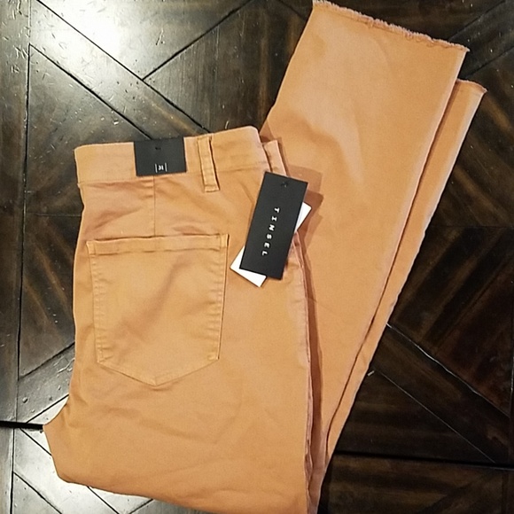 tinsel casia frayed hem chino pant